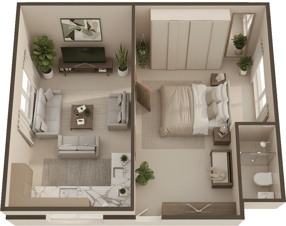 1 BHK Apartment