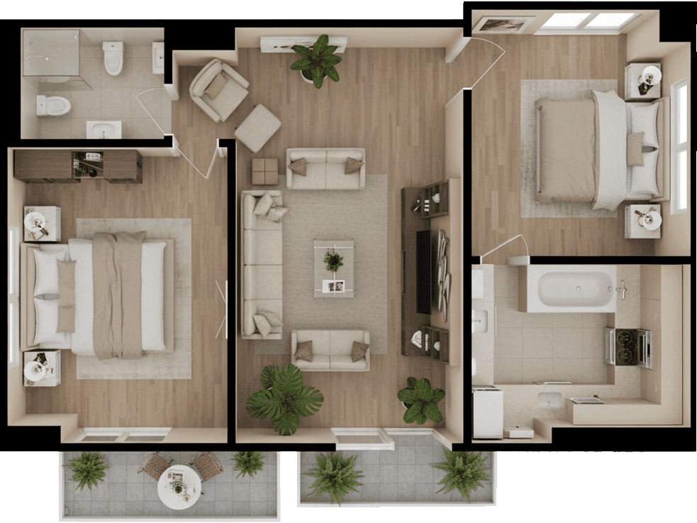 2 BHK Apartment
