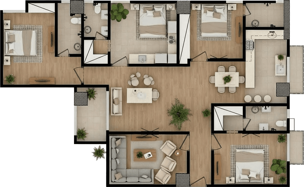 4 BHK Apartment